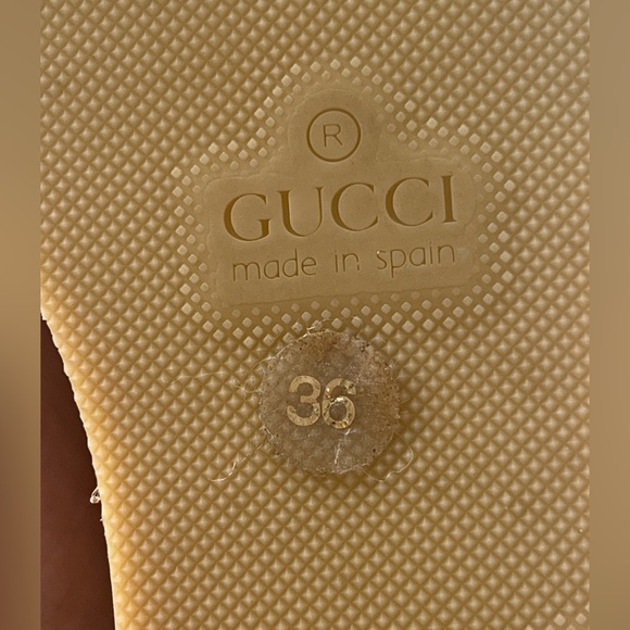 GUCCI BLACK LEATHER GG SPADRILLES - Picture 4 of 6